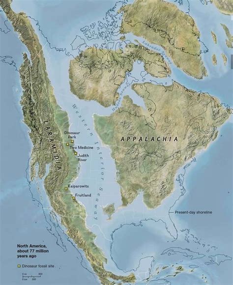 North America About 77 Millions Ago North America Map Ancient World