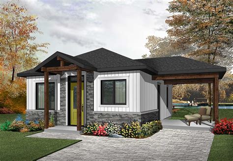 Two Bedroom Tiny Cottage 22405dr Architectural Designs House Plans