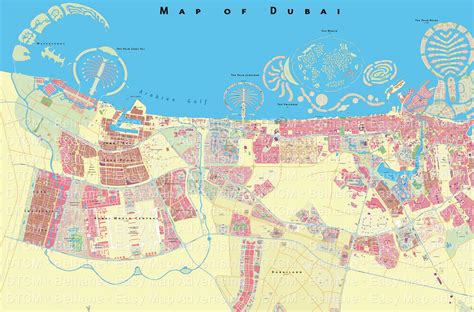 Map Of Dubai Uae World Map