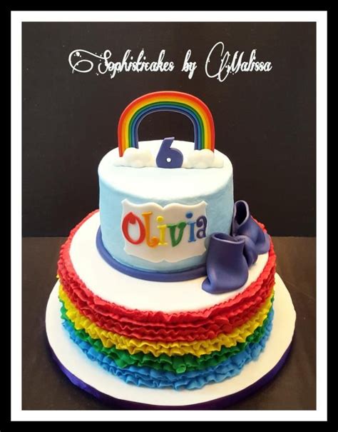 Rainbow Buttercream Ruffles Cake By Sophisticakes By Malissa