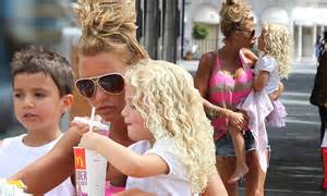 Katie Price Wears Tiny Shorts As She Ignores The Local Food To Lunch At