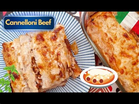 How To Make Cannelloni Easy Meat Sauce Cannelloni Youtube