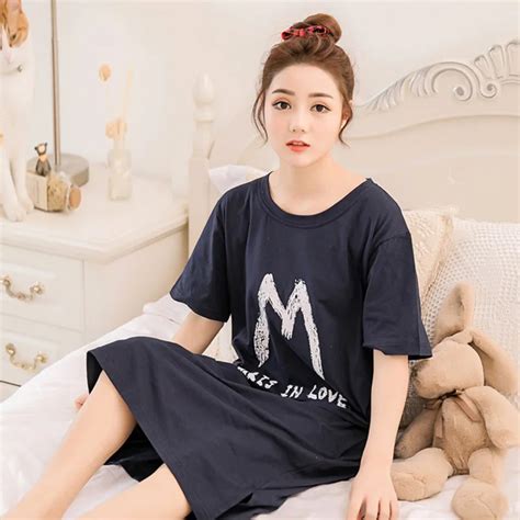 Aliexpress Buy Yidanna Women Nightgown Cotton Sleepshirt Simple