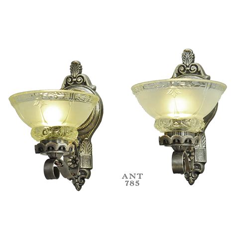 Antique Wall Sconces Edwardian Lighting Fixtures Cup Shade