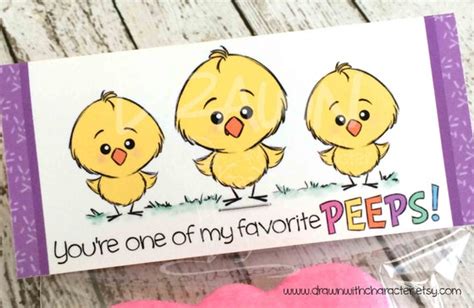 Youre One Of My Favorite Peeps Printable Bag Topper