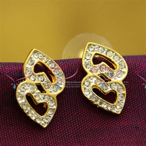 E9069 Fancy Elegant Stylish Two Tone Gold Silver Plated Earrings