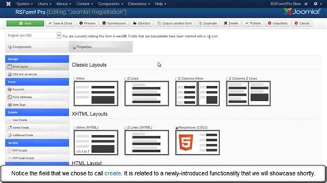 Last date to fill the application form was 31st august 2018. How to create a Joomla! user registration form with RSForm ...