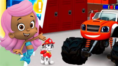 Firefighters Bubble Guppies Paw Patrol And The Monster Machines