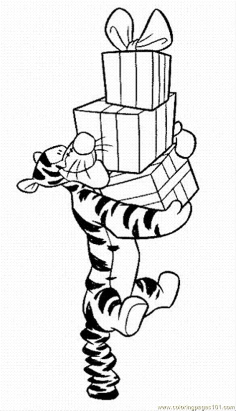 Tigger Christmas Coloring Pages Coloring Home