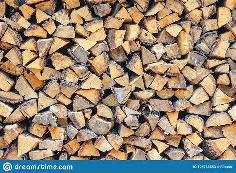 Stacked Chopped Wood Background Texture Stock Image Image Of Outside