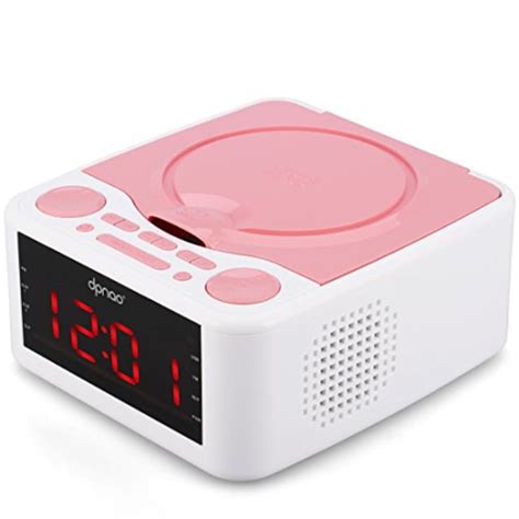Alarm Clock Radio Cd Player With Usb Port Headphone Jack Aux Input