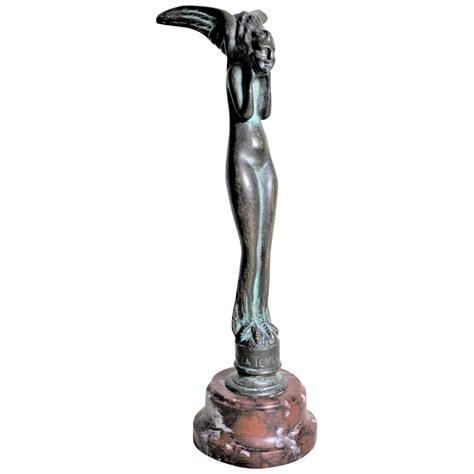 Period Art Deco Bronze Nude Winged Woman Signed At 1stdibs