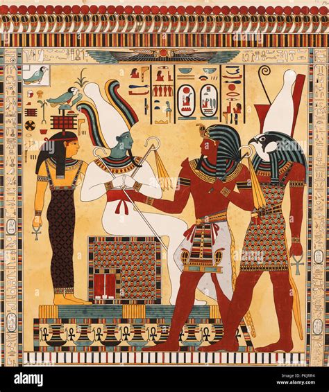 Vintage Ancient Egyptian Artwork Stock Photo Alamy