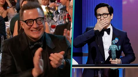 Ke Huy Quan Makes Brendan Fraser Cry With His Emotional 2023 SAG Awards