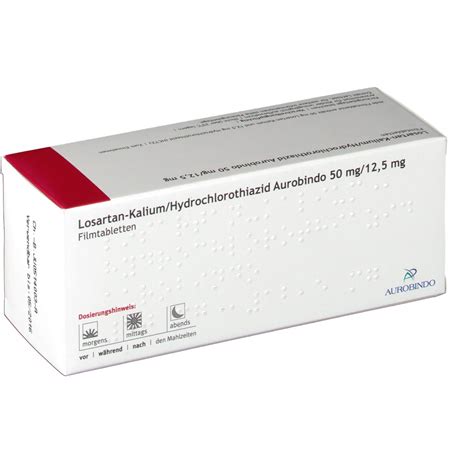 How long before 50 mg of losartan potassium to work.just started today? LOSARTAN Kalium/HCTZ Aurobindo 50mg/12,5mg Filmt. - shop ...