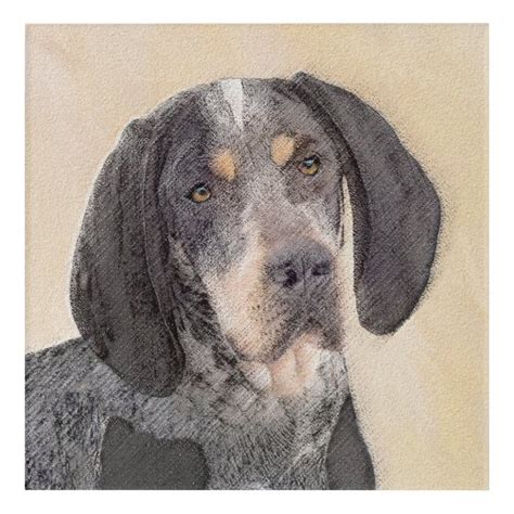 Bluetick Coonhound Painting Cute Original Dog Ar Acrylic Print