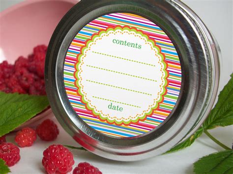 Colorful Adhesive Canning Jar Labels New Canning Jar Labels In My Etsy Shop