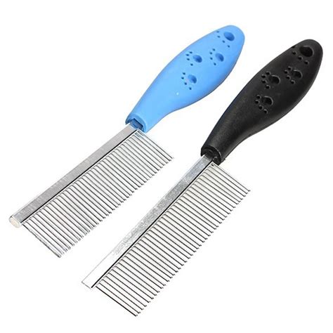 1pcs Stainless Steel Pet Dog Comb For Dogs Cats Hair Removal Single Row
