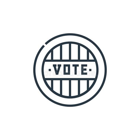 Voting Icon Vector From Voting Elections Concept Thin Line