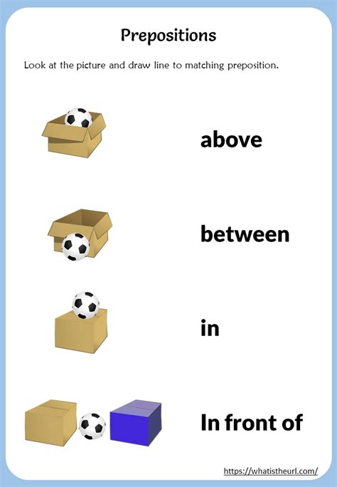 Prepositions Match With Pictures Your Home Teacher
