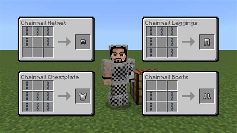 Craftable Chainmail Armor Bedrock Rminecraft