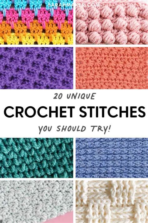 All The Different Crochet Stitches