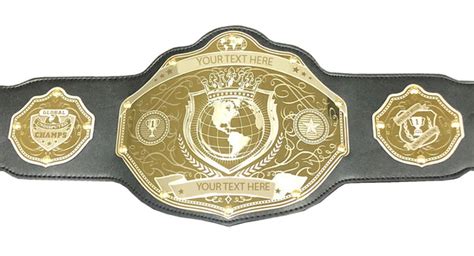 World Champ Belt Custom Text Undisputed Belts