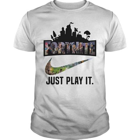 Fortuitous Fortnite Game Just Play It Logo Nike Shirt Hoodie V Neck V