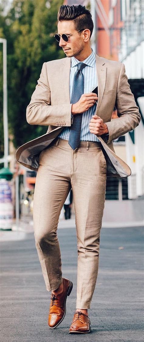 10 Dashing Khaki Suit Outfit Ideas For Stylish Gentlemen