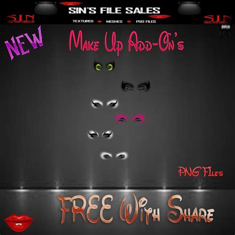 Make Up Add Ons Free Wshare Imvu Shop And File Sales