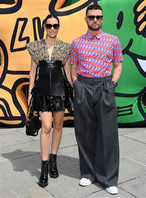 Justin Timberlake And Jessica Biel At Paris Fashion Week Photos