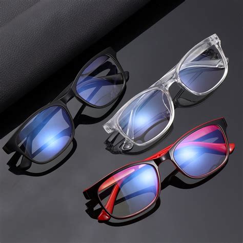 new blue light blocking glasses unisex clear lens computer goggles spectacles eyeglasses men