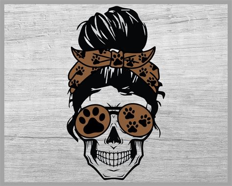 Jul 27, 2021 · paw dog mom svg 1. Dog Mom life Skull svg Messy bun skull svg Dog Mom life ...