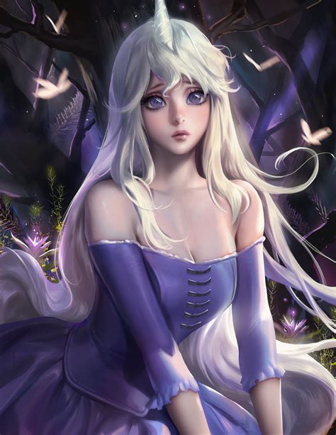This page is dedicated to fanatics of pokemon who's favorite color is purple, or favorite types may be poison, ghost, or. Anime girl unicorn last butterfly dress horns long hair ...