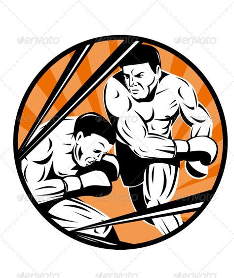 Boxer Boxing Punching Retro By Patrimonio Graphicriver