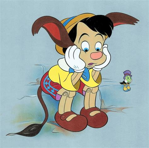 Pinocchio Jiminy Cricket And Pinocchio Transformed Into Catawiki