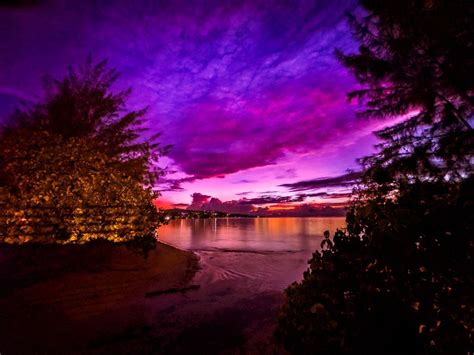 Just A Pretty Picture Of The Guam Sunset From East Agana Kandit News