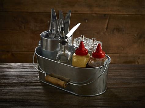 Table Caddies And Cutlery Holders Wooden Table Caddy Condiment Caddy
