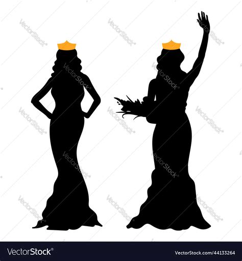 Beauty Queen Silhouette Png