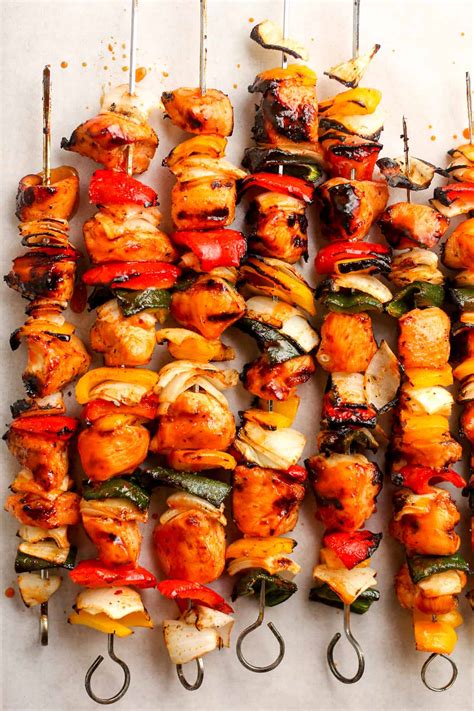 Honey Sriracha Chicken Kabobs Suebee Homemaker