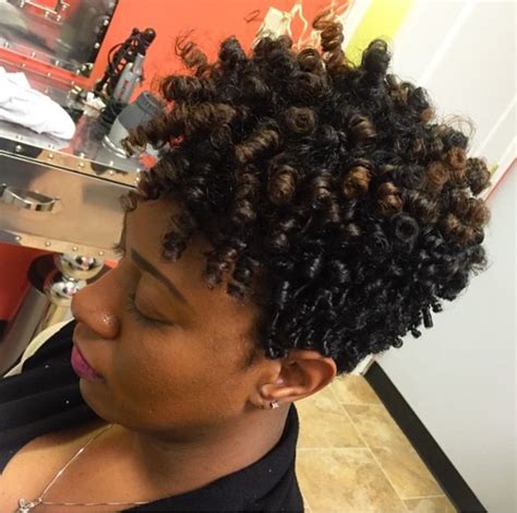 In today's blog post, we're going to delve into some reasons why your hair sheds and discuss solutions. Corkscrew curls and rod set | Tapered natural hair, Short ...