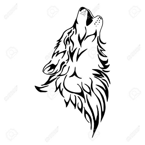 Simple Wolf Howling Drawing Free Download On Clipartmag
