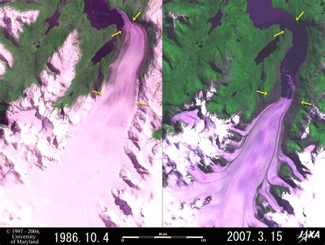 Significant Retreats Of Huge Glaciers In Patagonia South America Part