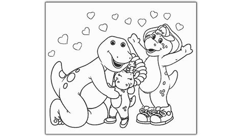 Dibujo Para Colorear De Barney Y Sus Amigos 11344