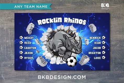 Custom Vinyl Soccer Team Banner Sports Team Banners Team Banners