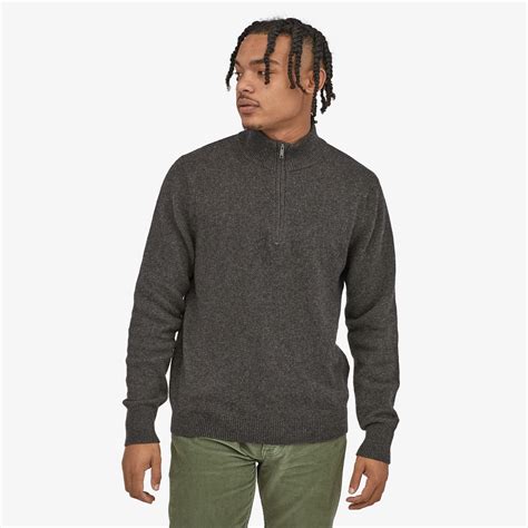 Patagonia Mens Recycled Cashmere 14 Zip Sweater