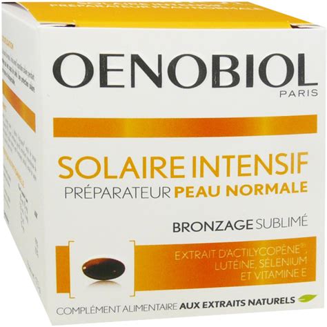 Oenobiol Solaire Intensif Preparateur 30 Capsules Visage Et Corps