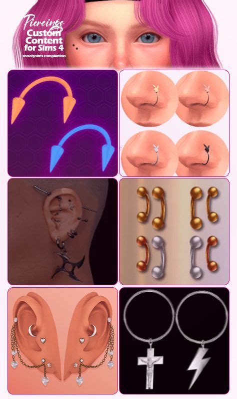 50 Ultimate Sims 4 Piercings Cc From Tumblr And Patreon 2022 Update In