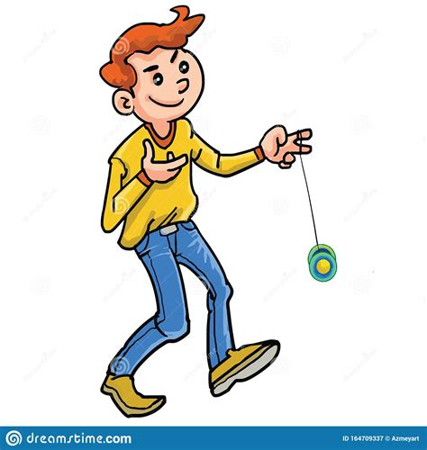 Buying the wrong one can turn a kid off of yo yo's for the rest of their life. Cartoon of kid play yo-yo stock illustration. Illustration of family - 164709337