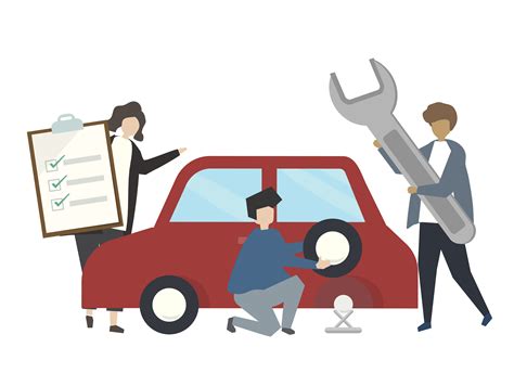 Car Repair Service Concept Illustration Download Free Vectors